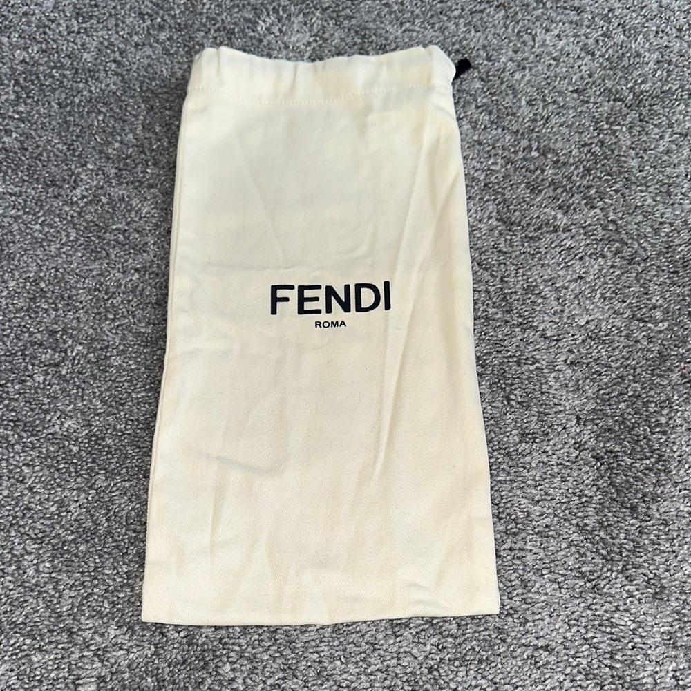 Fendi Ivory Logo Dust Bag